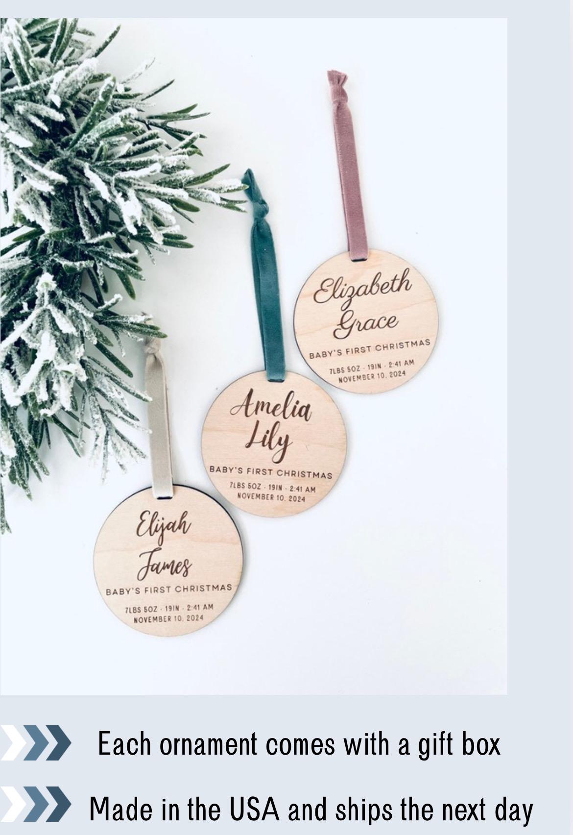 Baby’s First Christmas Ornament 2024