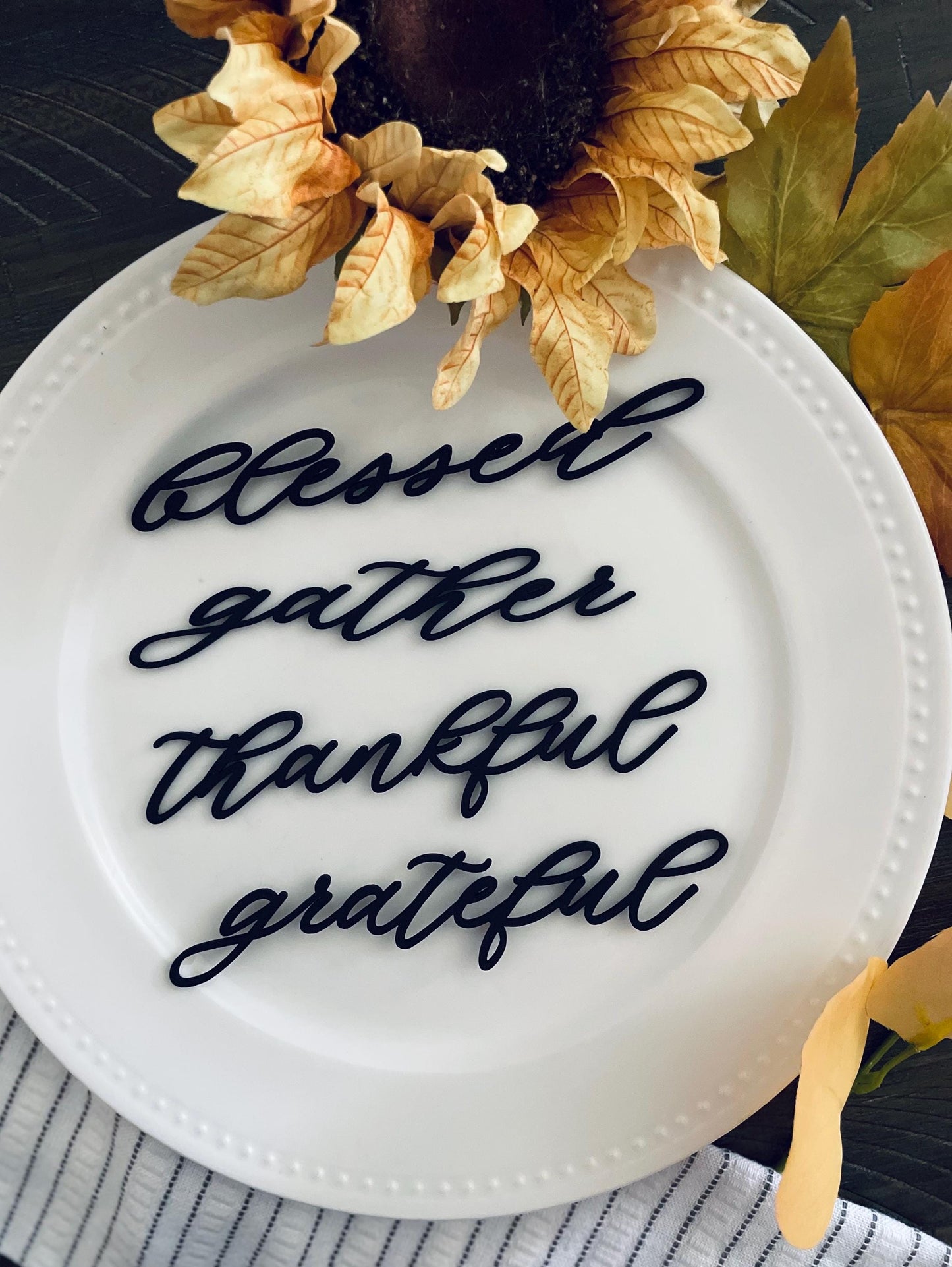 Thanksgiving Place Setting Card