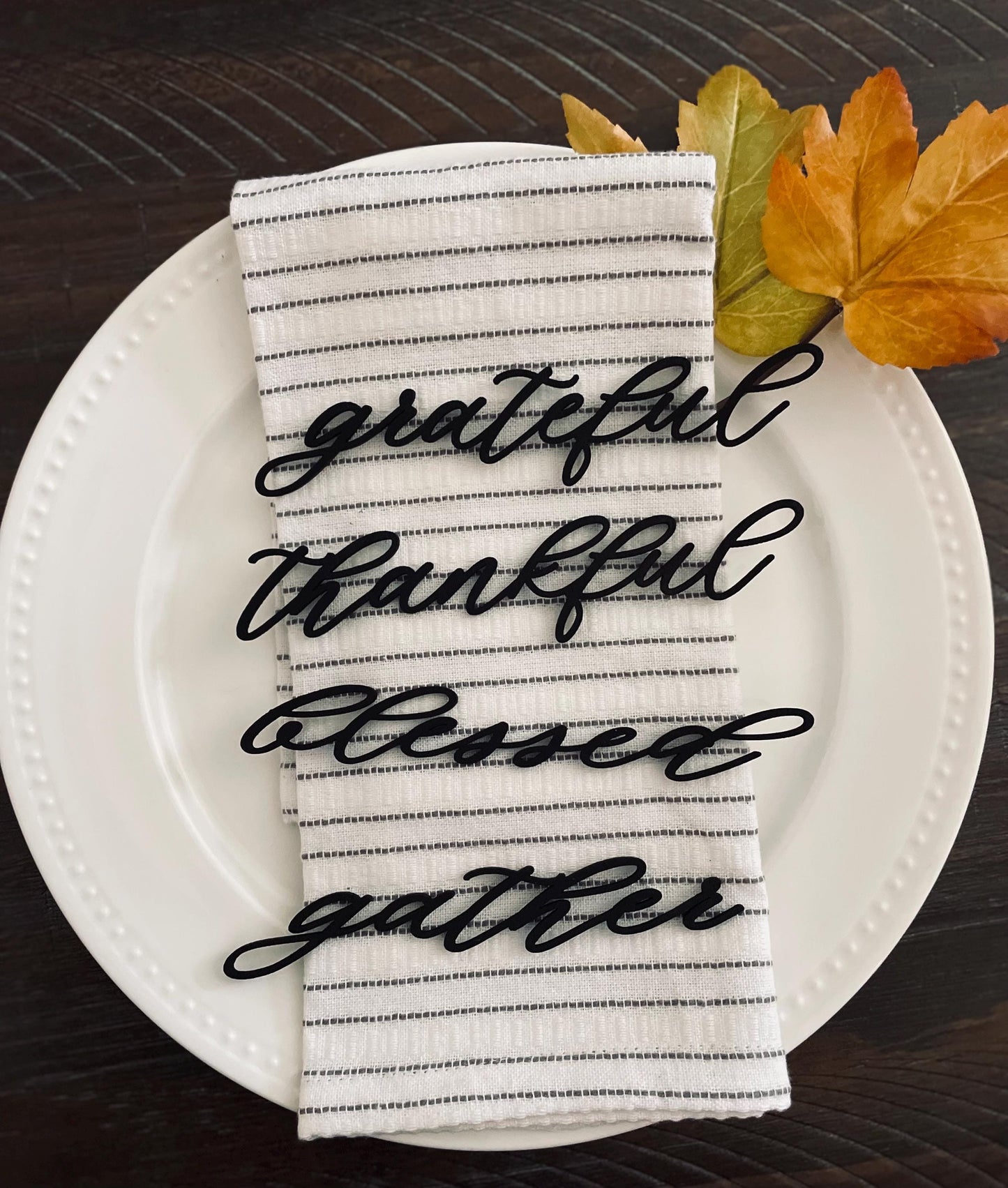 Thanksgiving Place Setting Card