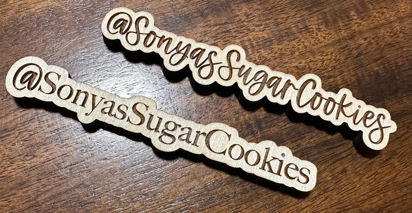 Personalized Social Media Nameplate