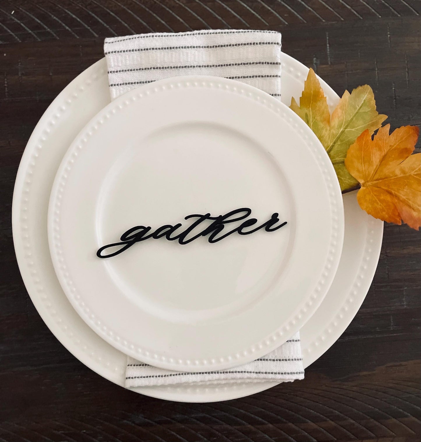Thanksgiving Place Setting Card