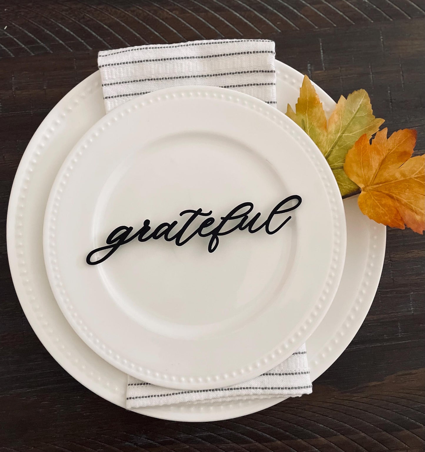 Thanksgiving Place Setting Card