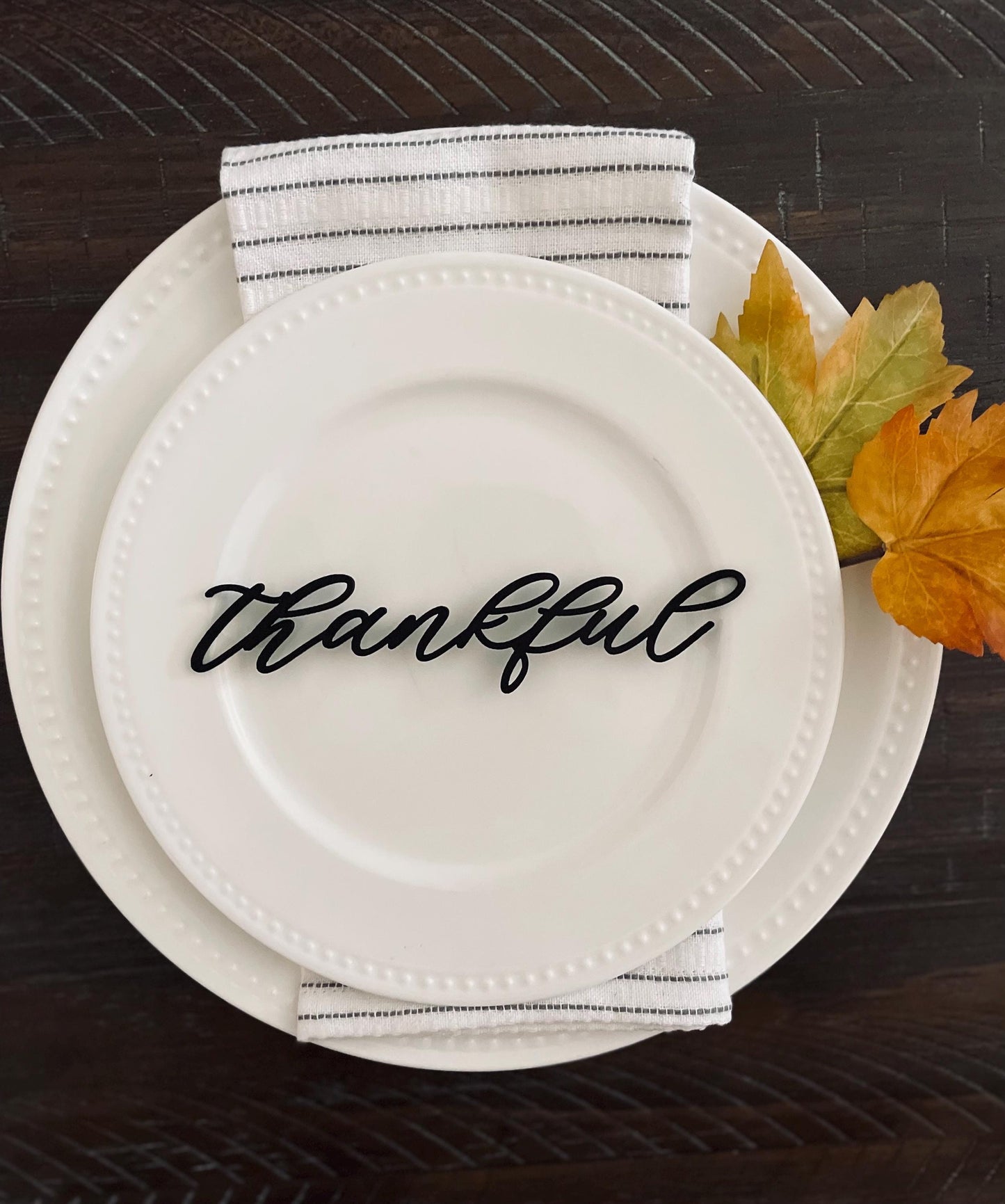 Thanksgiving Place Setting Card