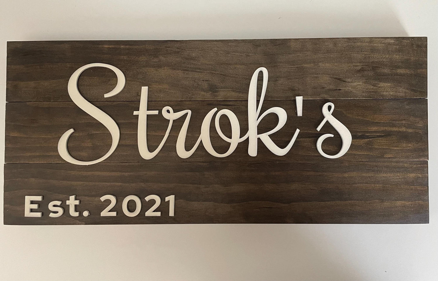 Last Name Sign, Custom Wood Sign, Wood Sign, Rustic Name Sign, Established Sign, Wooden Name Sign, Family Wood Sign, Family Heirloom, 3DSign